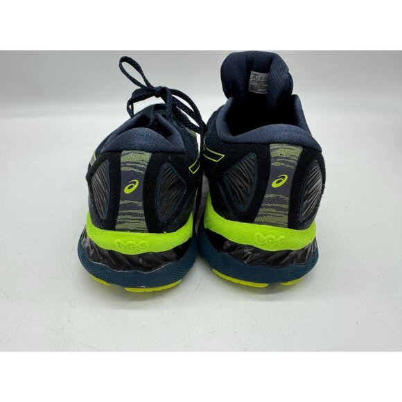 Asics Mens Gel-Nimbus 19 Running Shoes Size 9 Blue Neon Green Activewear Lace Up - Picture 15 of 16